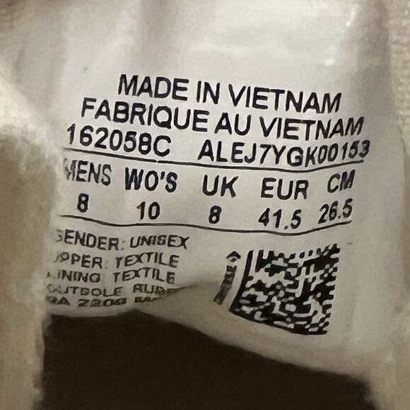 Converse Chuck Taylor 70 OX Mens 8/Womens 10 Black Canvas Casual Sneaker Shoes - Picture 4 of 5